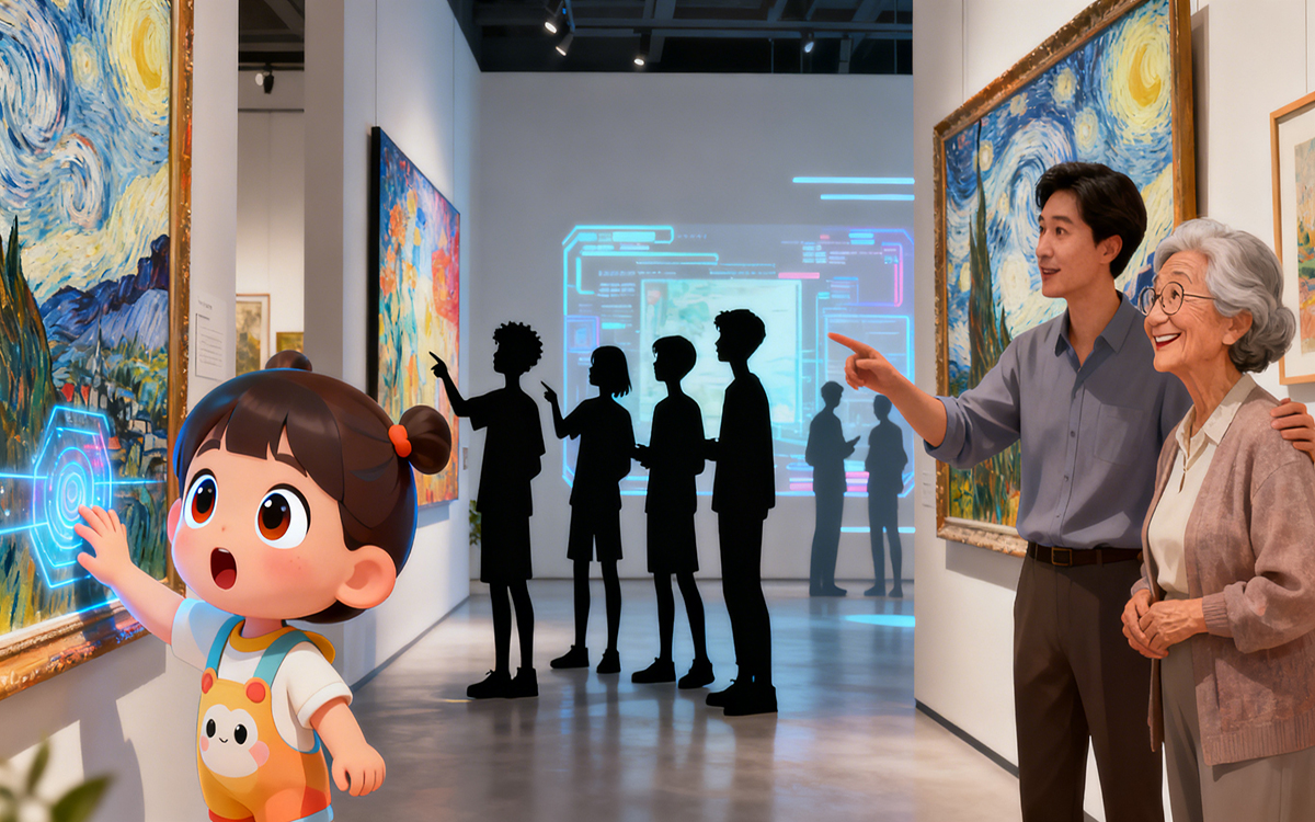 为不同的年龄段定制数字画展虚拟展厅内容 为不同的年龄段定制数字画展虚拟展厅内容